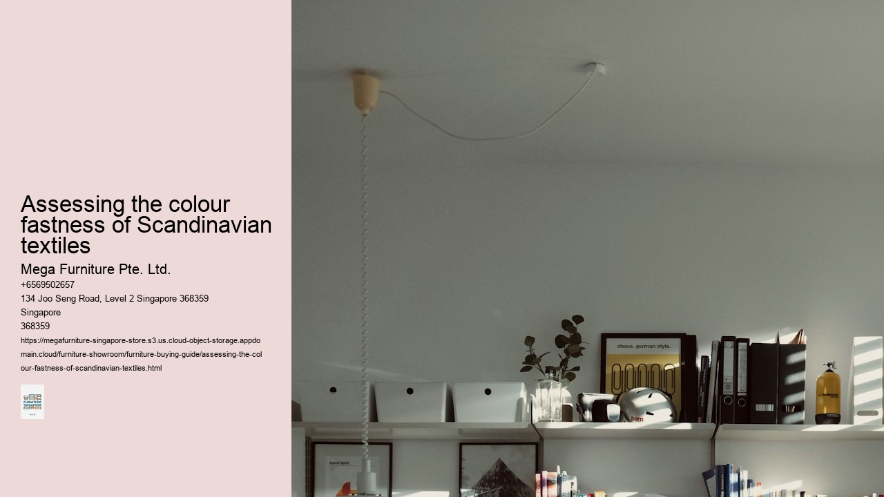 Assessing the colour fastness of Scandinavian textiles