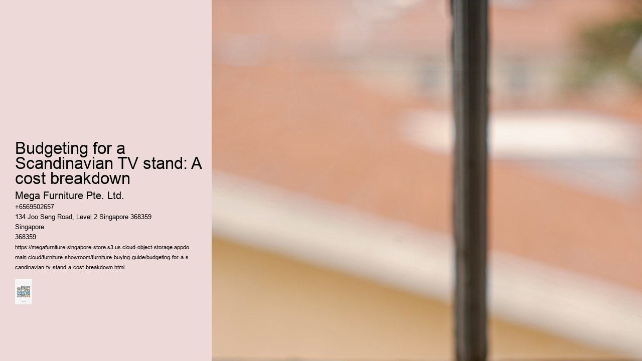 Budgeting for a Scandinavian TV stand: A cost breakdown
