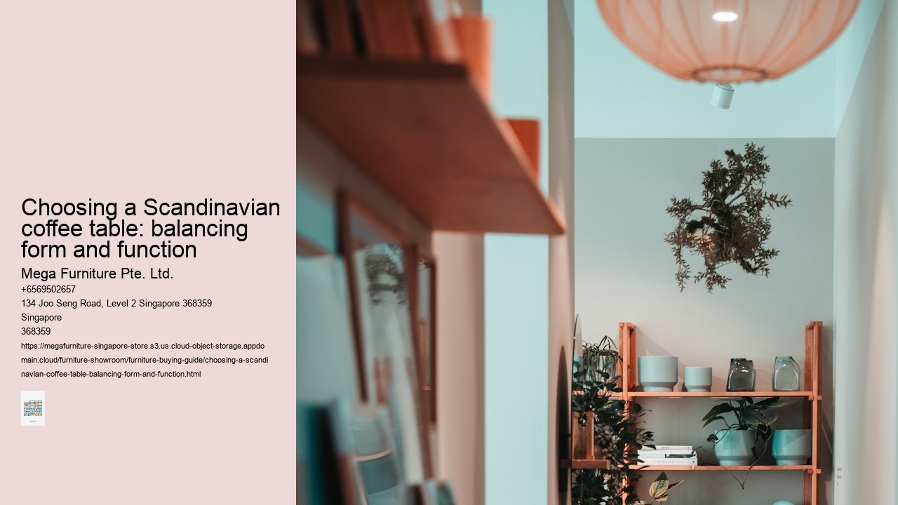 Choosing a Scandinavian coffee table: balancing form and function