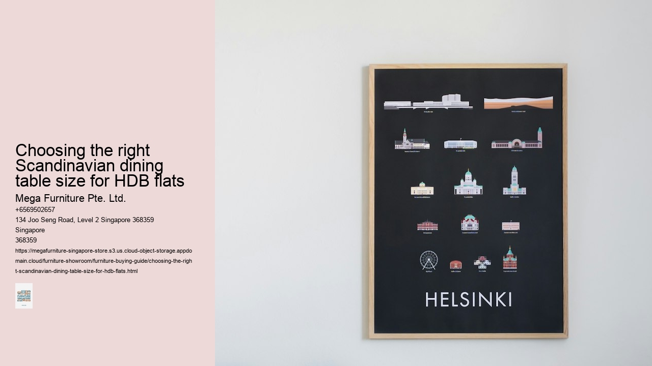 Choosing the right Scandinavian dining table size for HDB flats