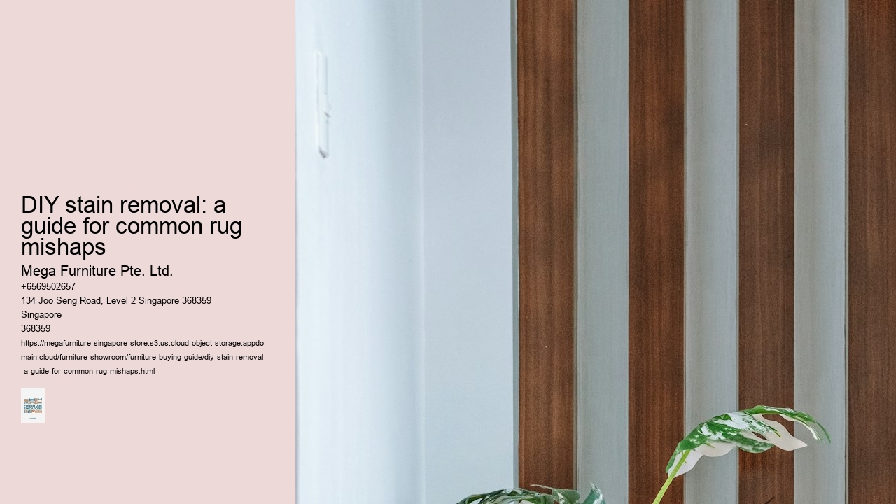 DIY stain removal: a guide for common rug mishaps