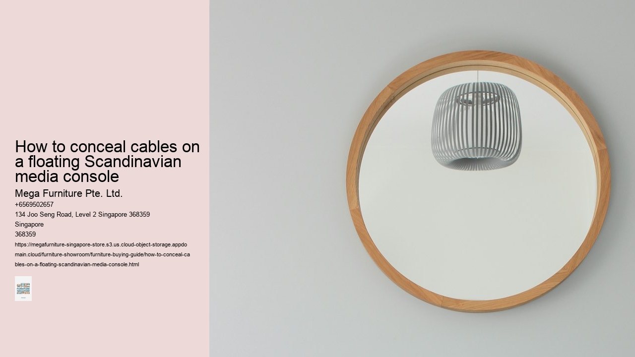 How to conceal cables on a floating Scandinavian media console Mega Furniture Pte. Ltd. How to conceal cables on a floating Scandinavian media console