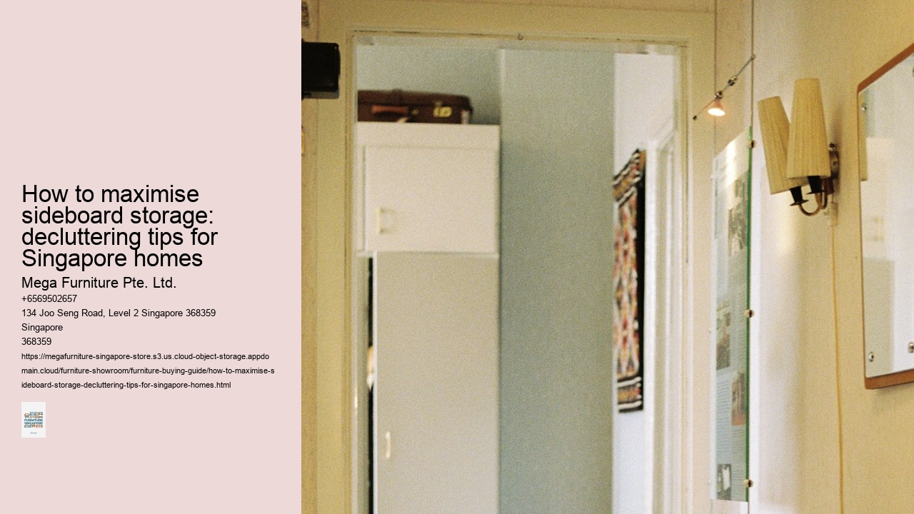 How to maximise sideboard storage: decluttering tips for Singapore homes