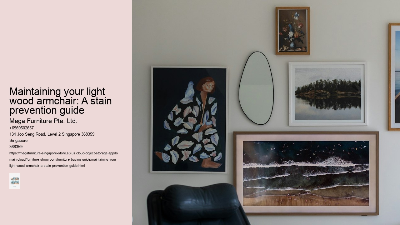 Maintaining your light wood armchair: A stain prevention guide