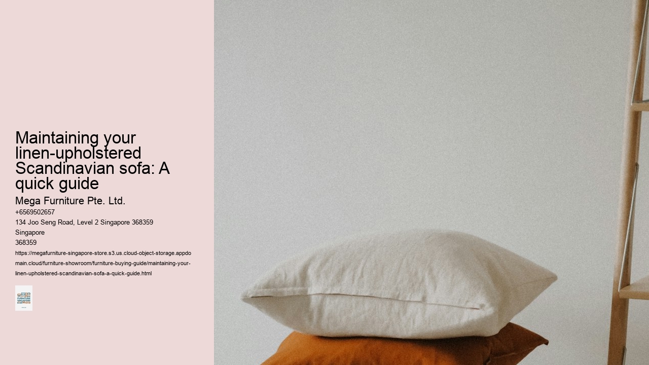 Maintaining your linen-upholstered Scandinavian sofa: A quick guide