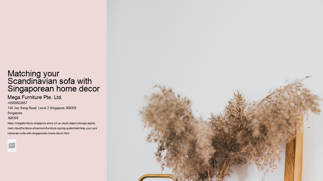 Matching your Scandinavian sofa with Singaporean home decor