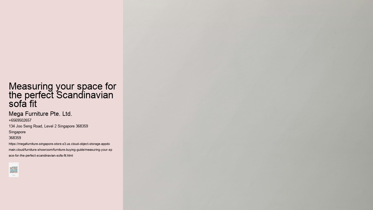 Measuring your space for the perfect Scandinavian sofa fit