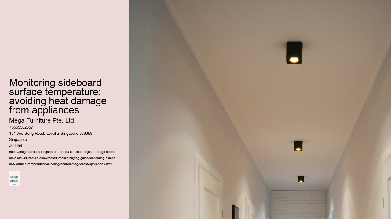 Monitoring sideboard surface temperature: avoiding heat damage from appliances Mega Furniture Pte. Ltd. Monitoring sideboard surface temperature: avoiding heat damage from appliances