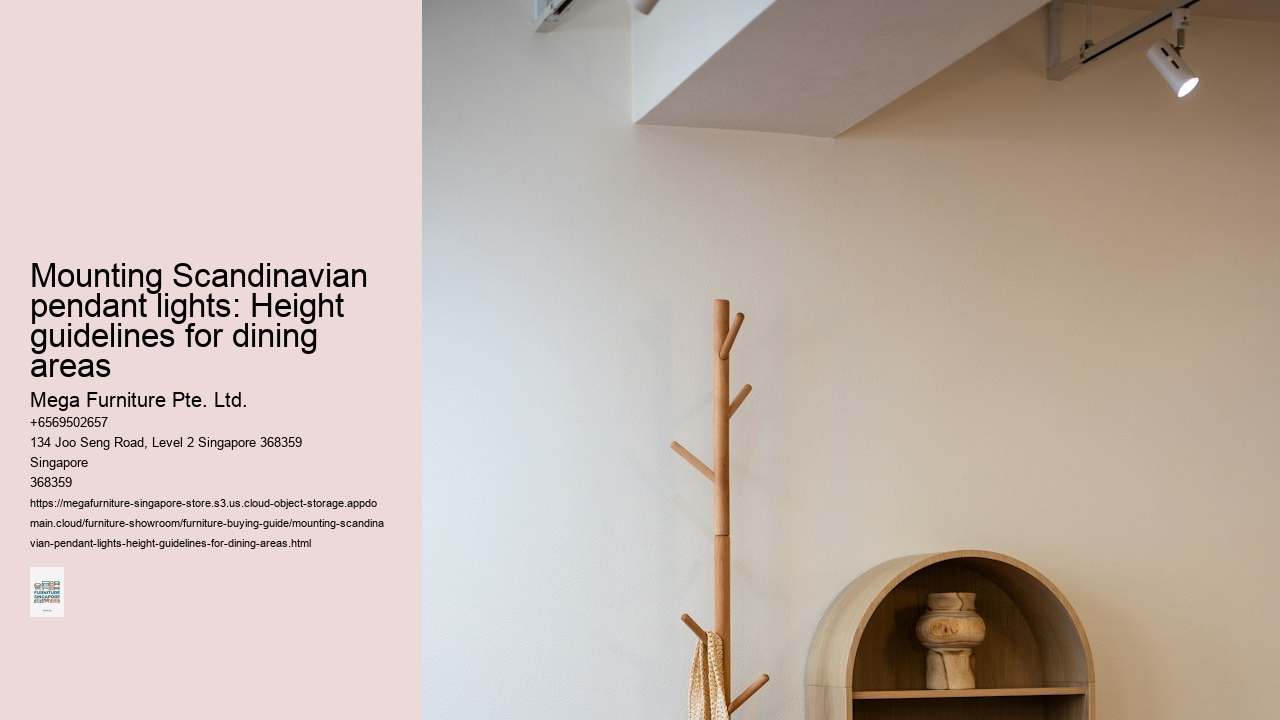 Mounting Scandinavian pendant lights: Height guidelines for dining areas