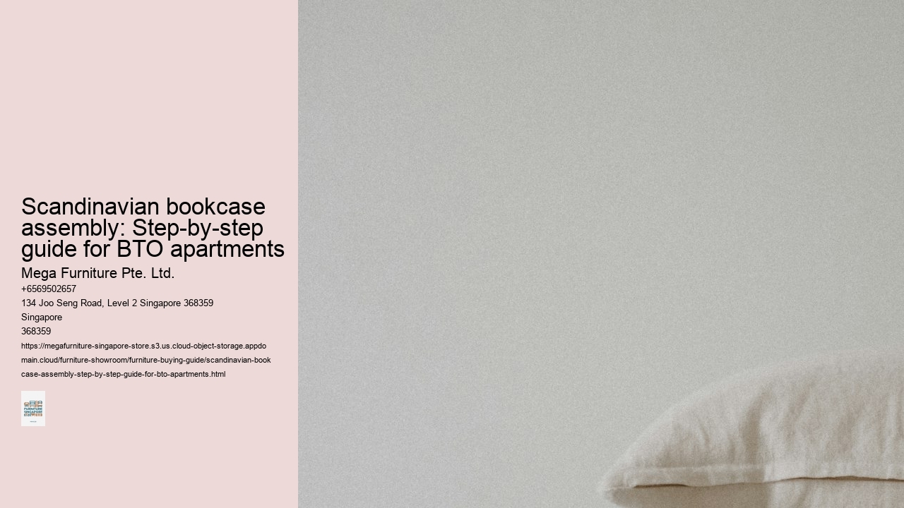 Scandinavian bookcase assembly: Step-by-step guide for BTO apartments