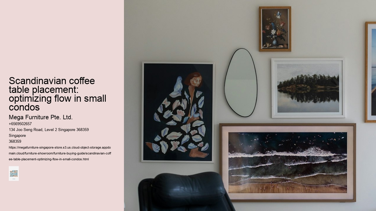 Scandinavian coffee table placement: optimizing flow in small condos