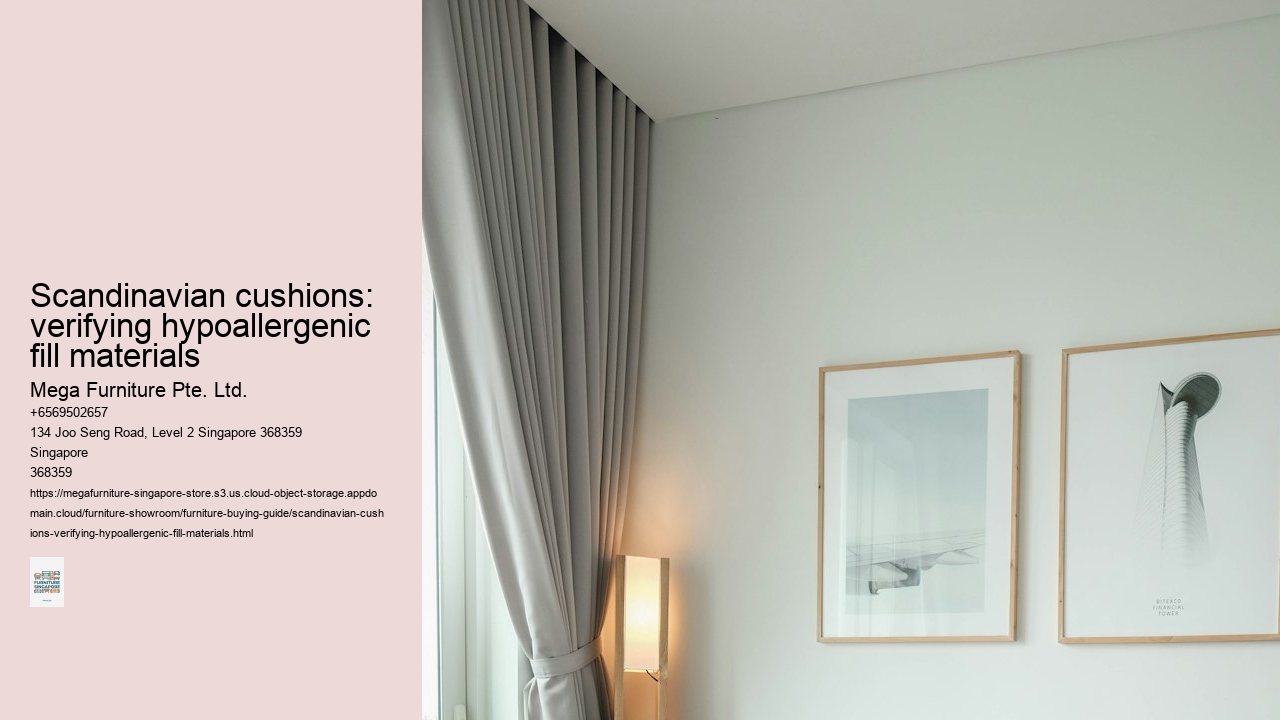 Scandinavian cushions: verifying hypoallergenic fill materials