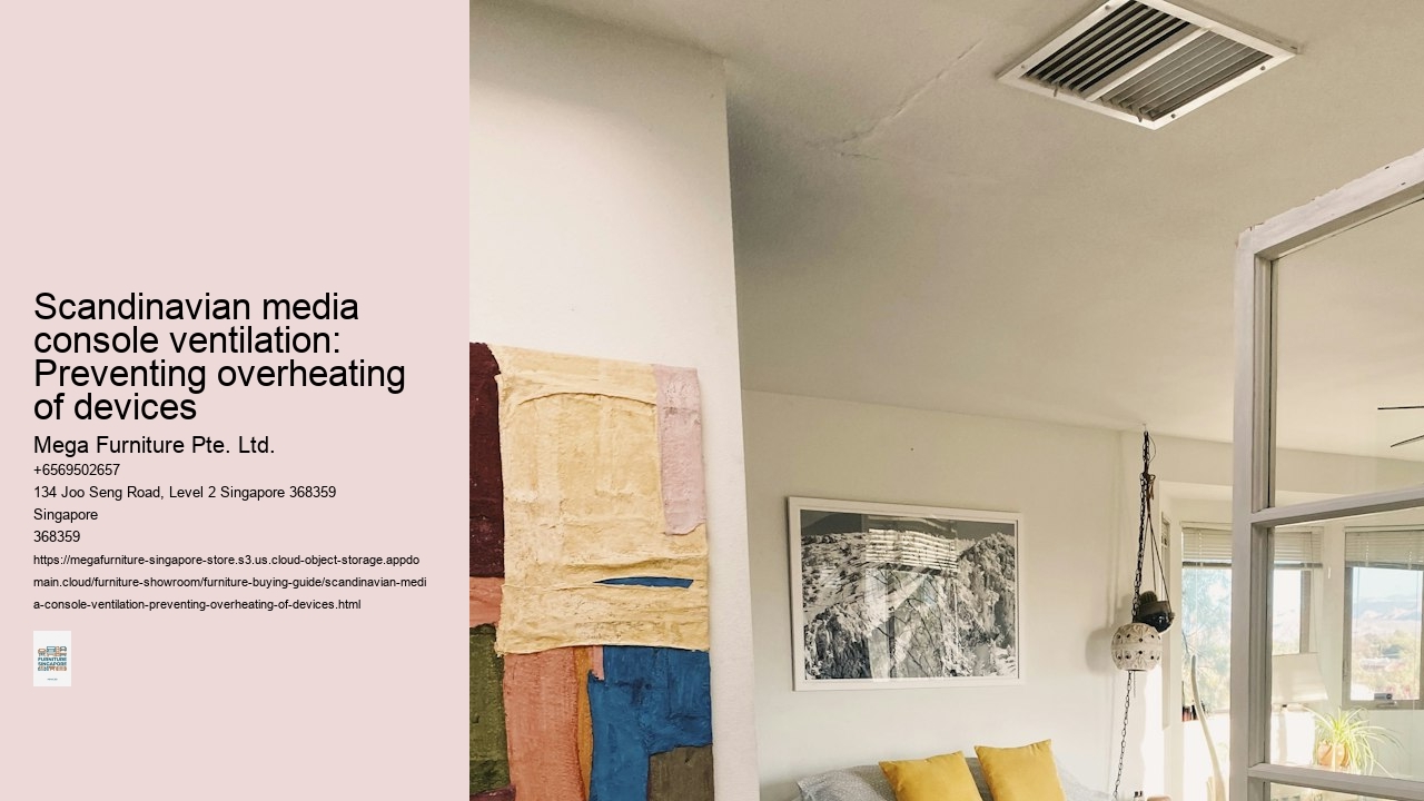 Scandinavian media console ventilation: Preventing overheating of devices