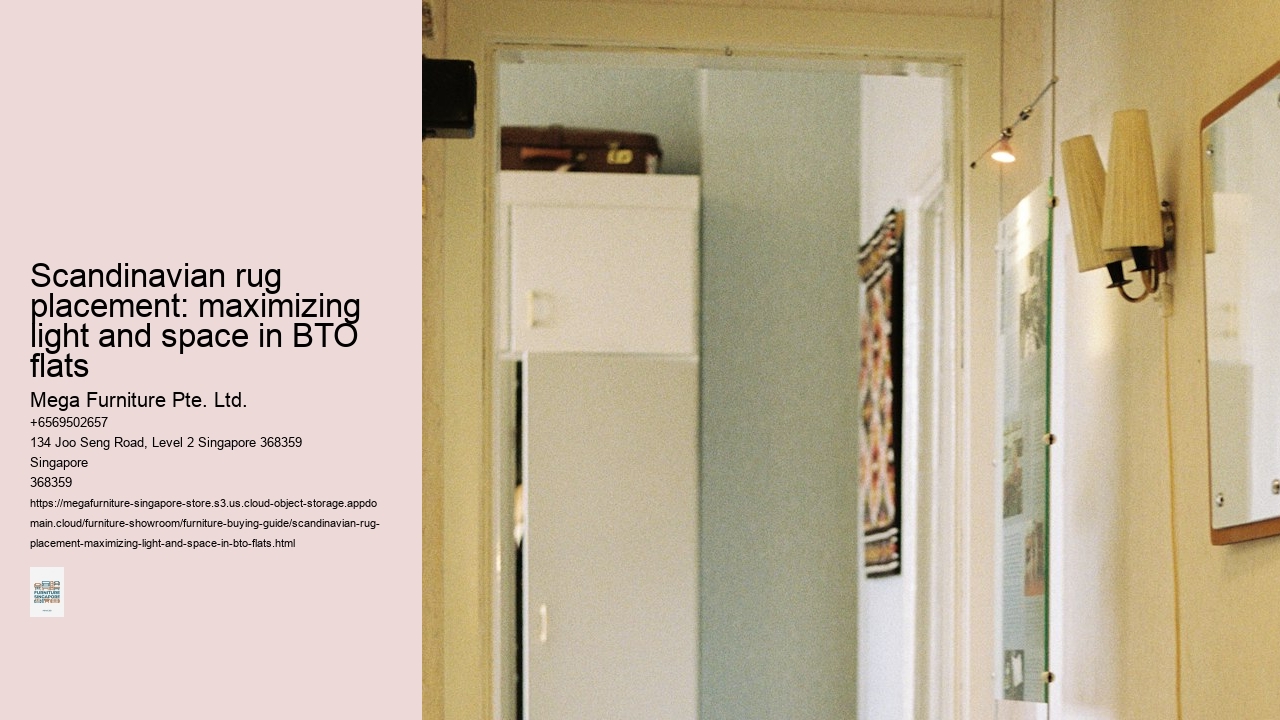 Scandinavian rug placement: maximizing light and space in BTO flats