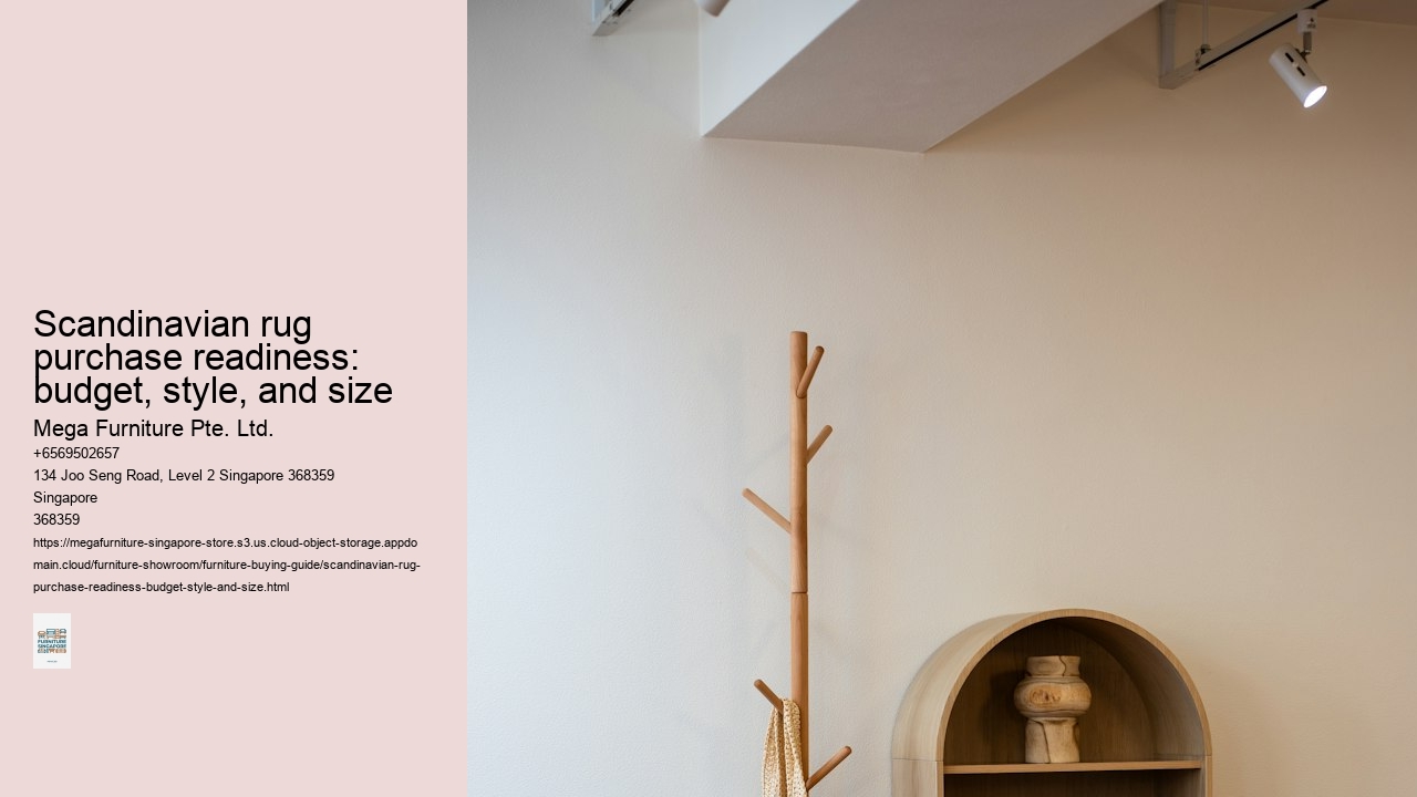 Scandinavian rug purchase readiness: budget, style, and size