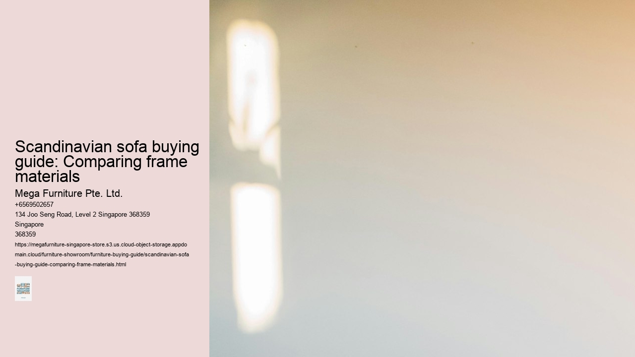 Scandinavian sofa buying guide: Comparing frame materials
