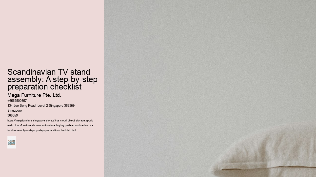 Scandinavian TV stand assembly: A step-by-step preparation checklist