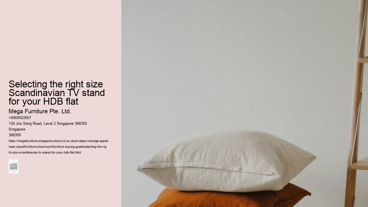 Selecting the right size Scandinavian TV stand for your HDB flat