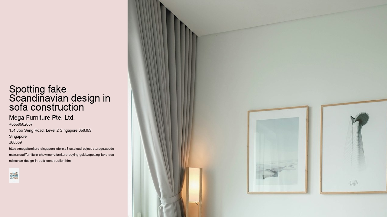 Spotting fake Scandinavian design in sofa construction