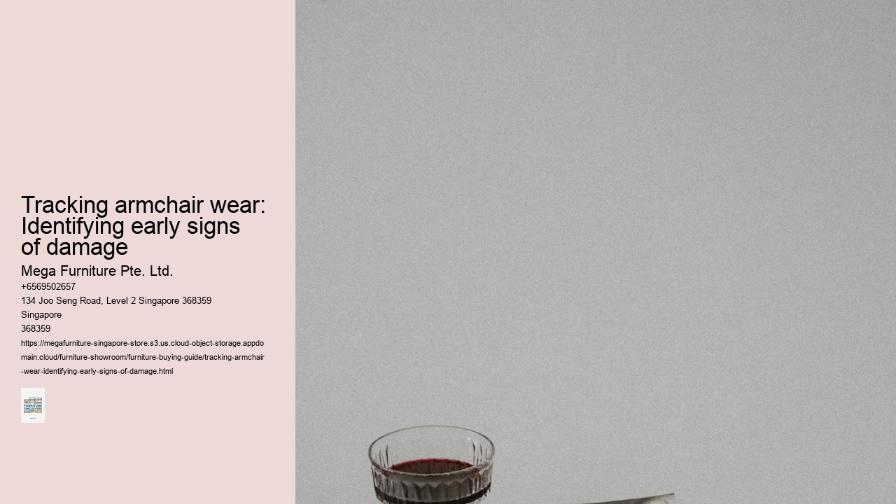Tracking armchair wear: Identifying early signs of damage