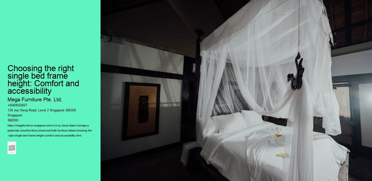 Choosing the right single bed frame height: Comfort and accessibility