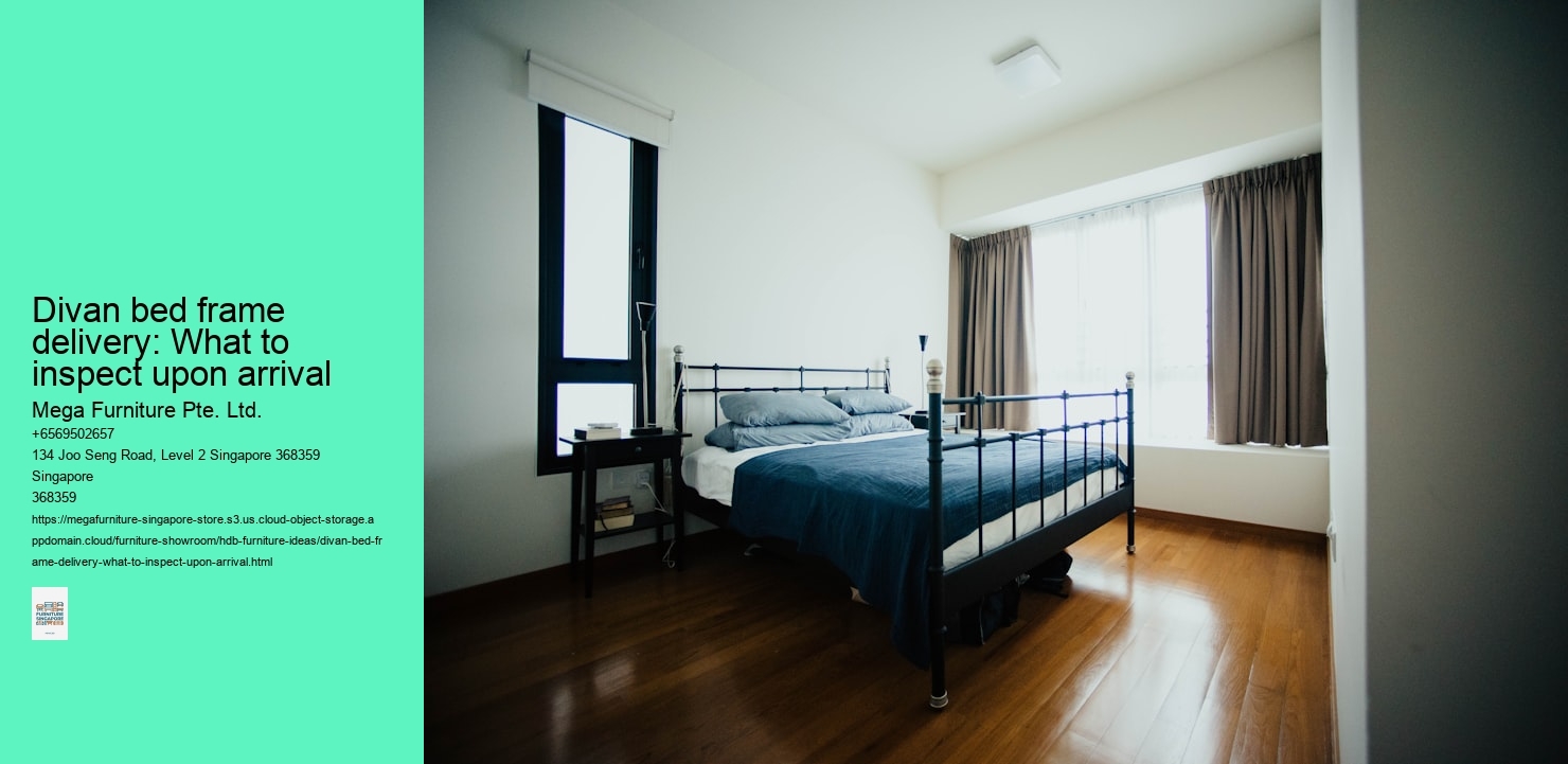 Divan bed frame delivery: What to inspect upon arrival