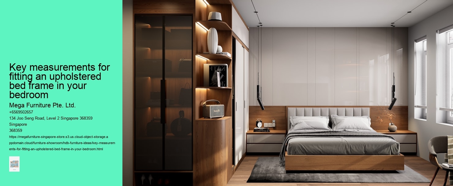 Key measurements for fitting an upholstered bed frame in your bedroom