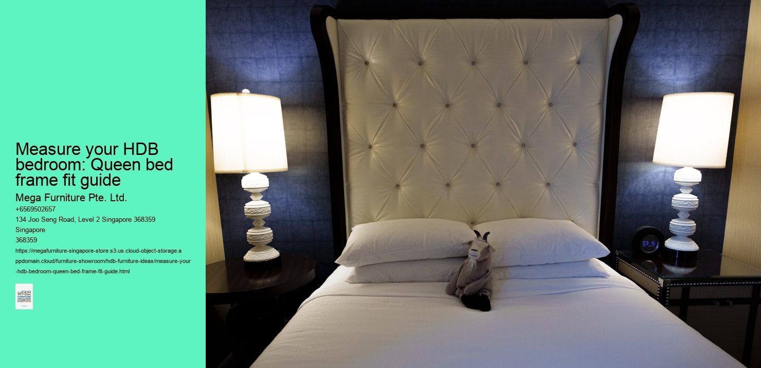 Measure your HDB bedroom: Queen bed frame fit guide