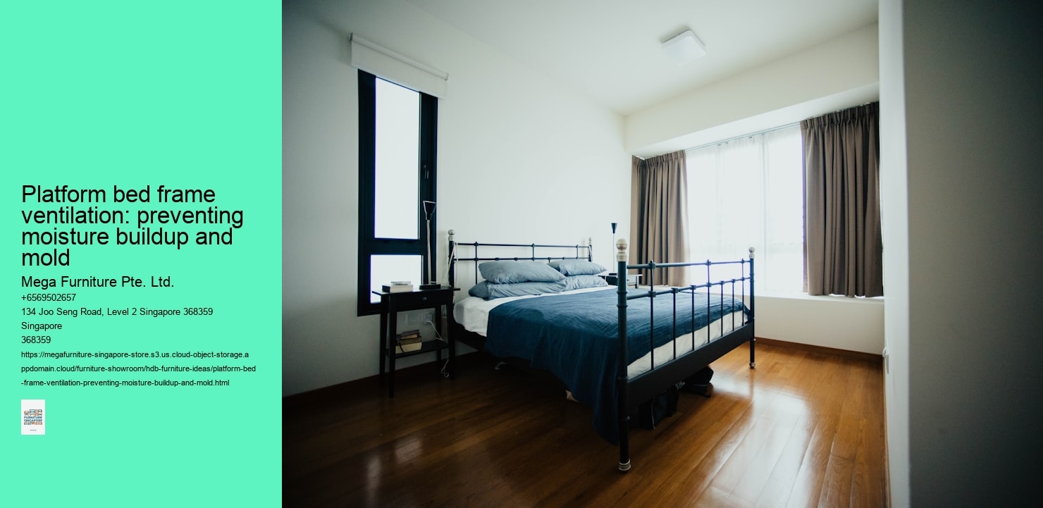 Platform bed frame ventilation: preventing moisture buildup and mold