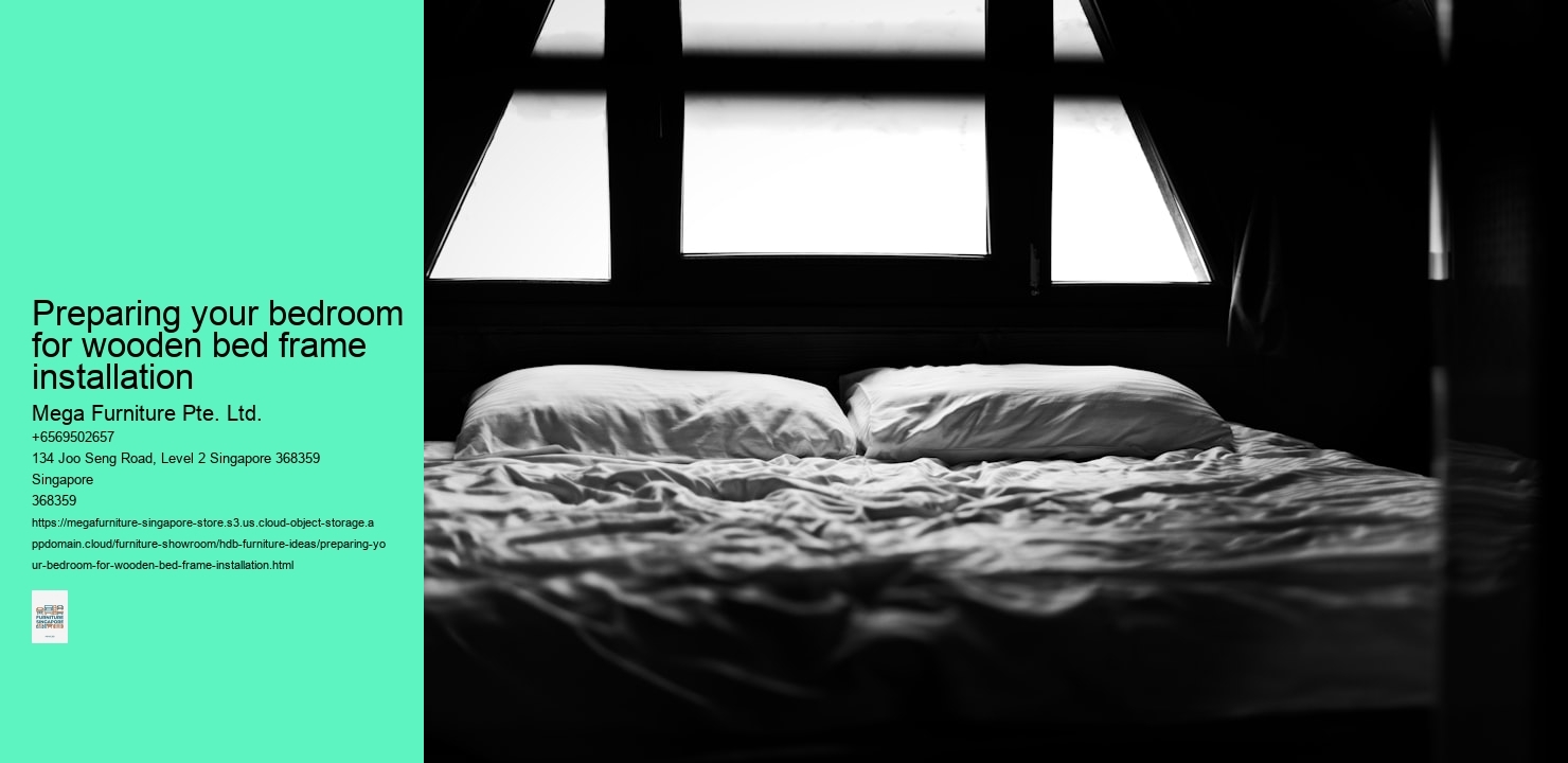 Preparing your bedroom for wooden bed frame installation