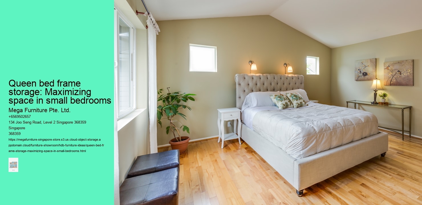 Queen bed frame storage: Maximizing space in small bedrooms