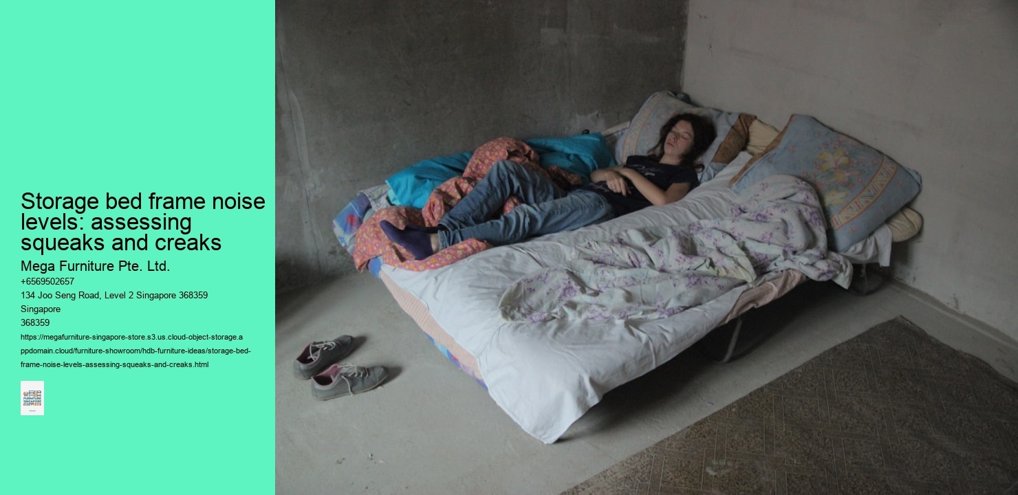 Storage bed frame noise levels: assessing squeaks and creaks