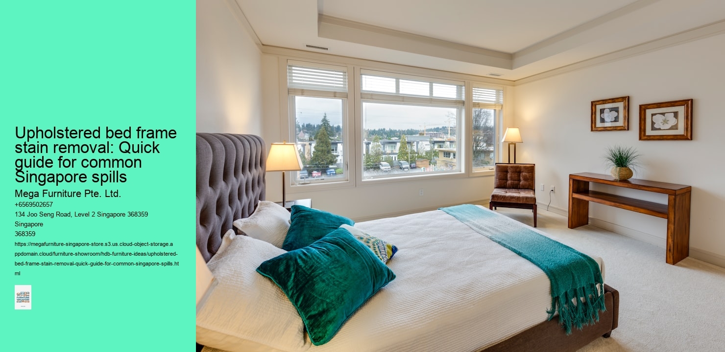 Upholstered bed frame stain removal: Quick guide for common Singapore spills