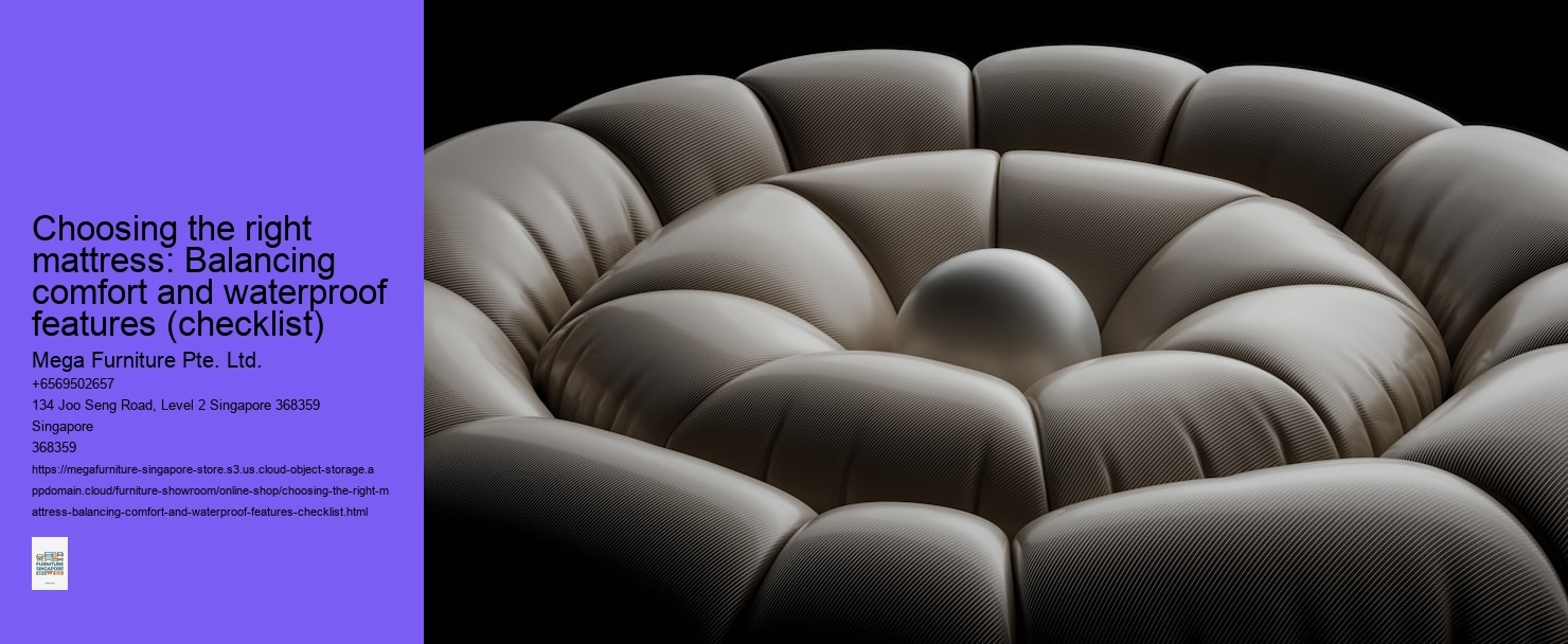 Choosing the right mattress: Balancing comfort and waterproof features (checklist)