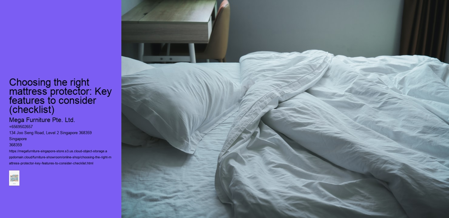 Choosing the right mattress protector: Key features to consider (checklist)