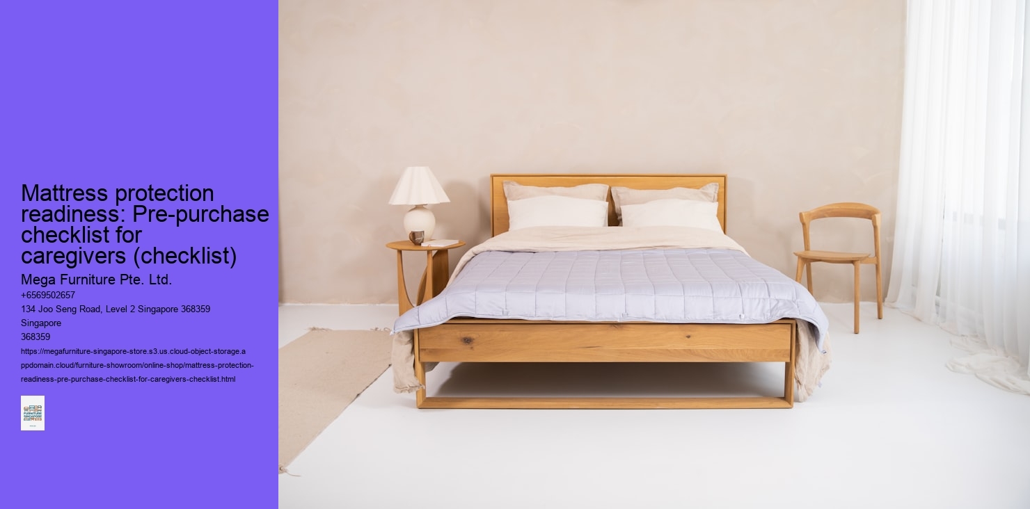 Mattress protection readiness: Pre-purchase checklist for caregivers (checklist)