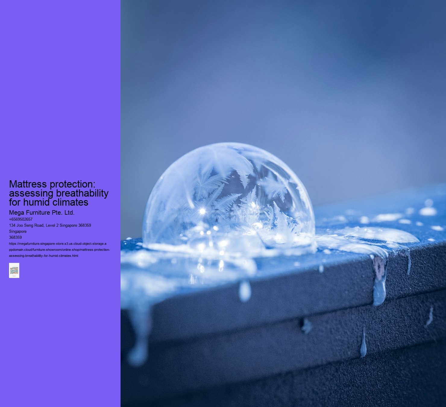 Mattress protection: assessing breathability for humid climates