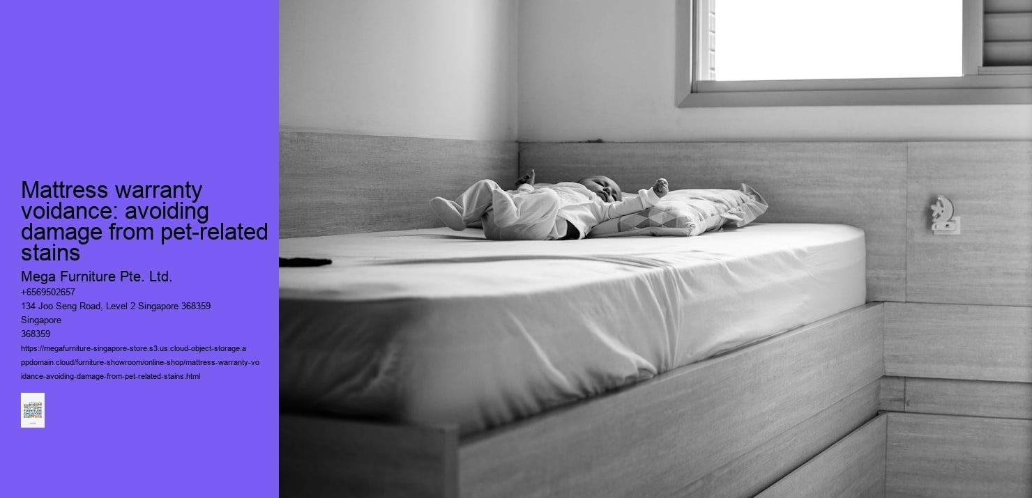 Mattress warranty voidance: avoiding damage from pet-related stains