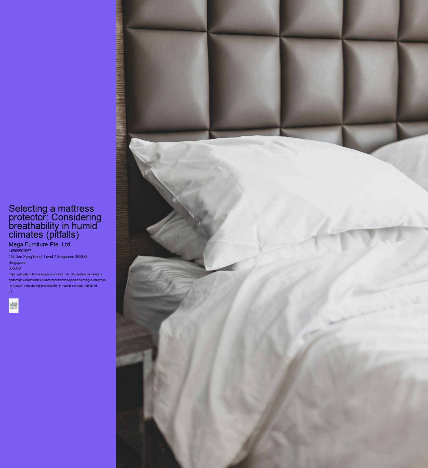 Selecting a mattress protector: Considering breathability in humid climates (pitfalls)