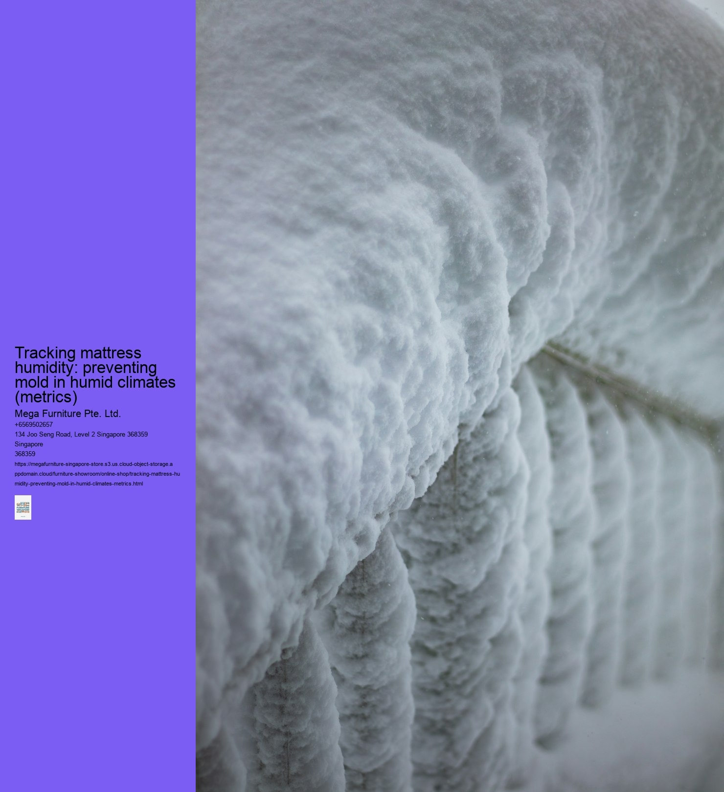 Tracking mattress humidity: preventing mold in humid climates (metrics)