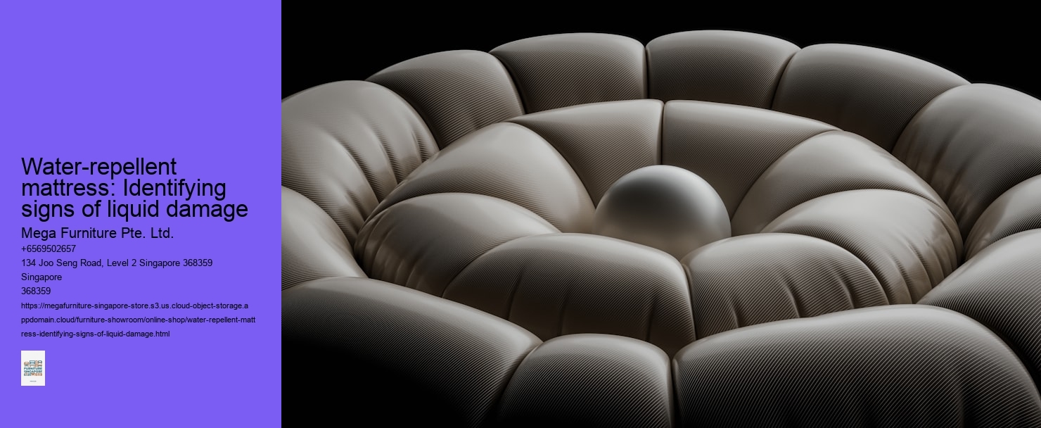 Water-repellent mattress: Identifying signs of liquid damage