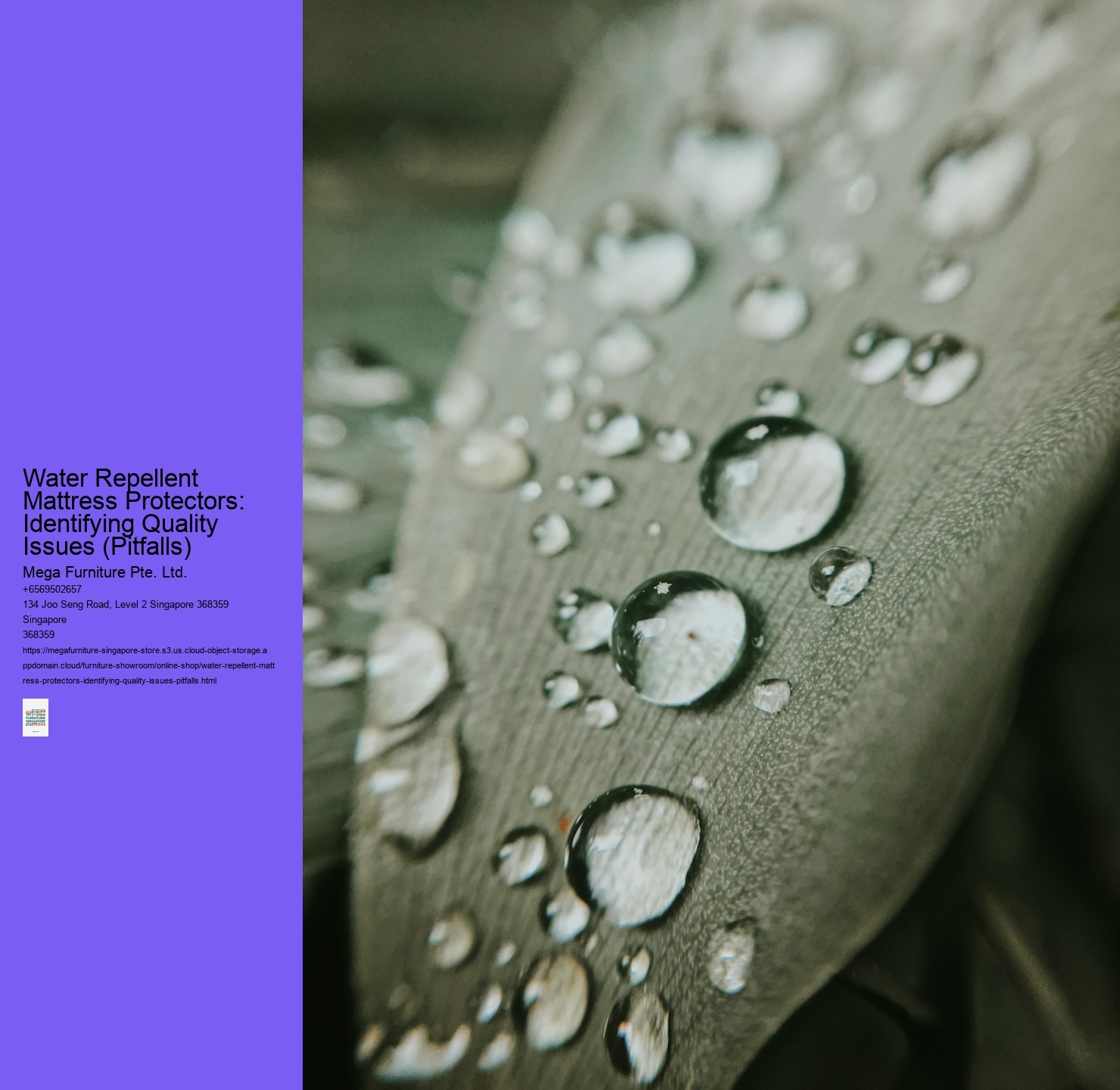 Water Repellent Mattress Protectors: Identifying Quality Issues (Pitfalls)
