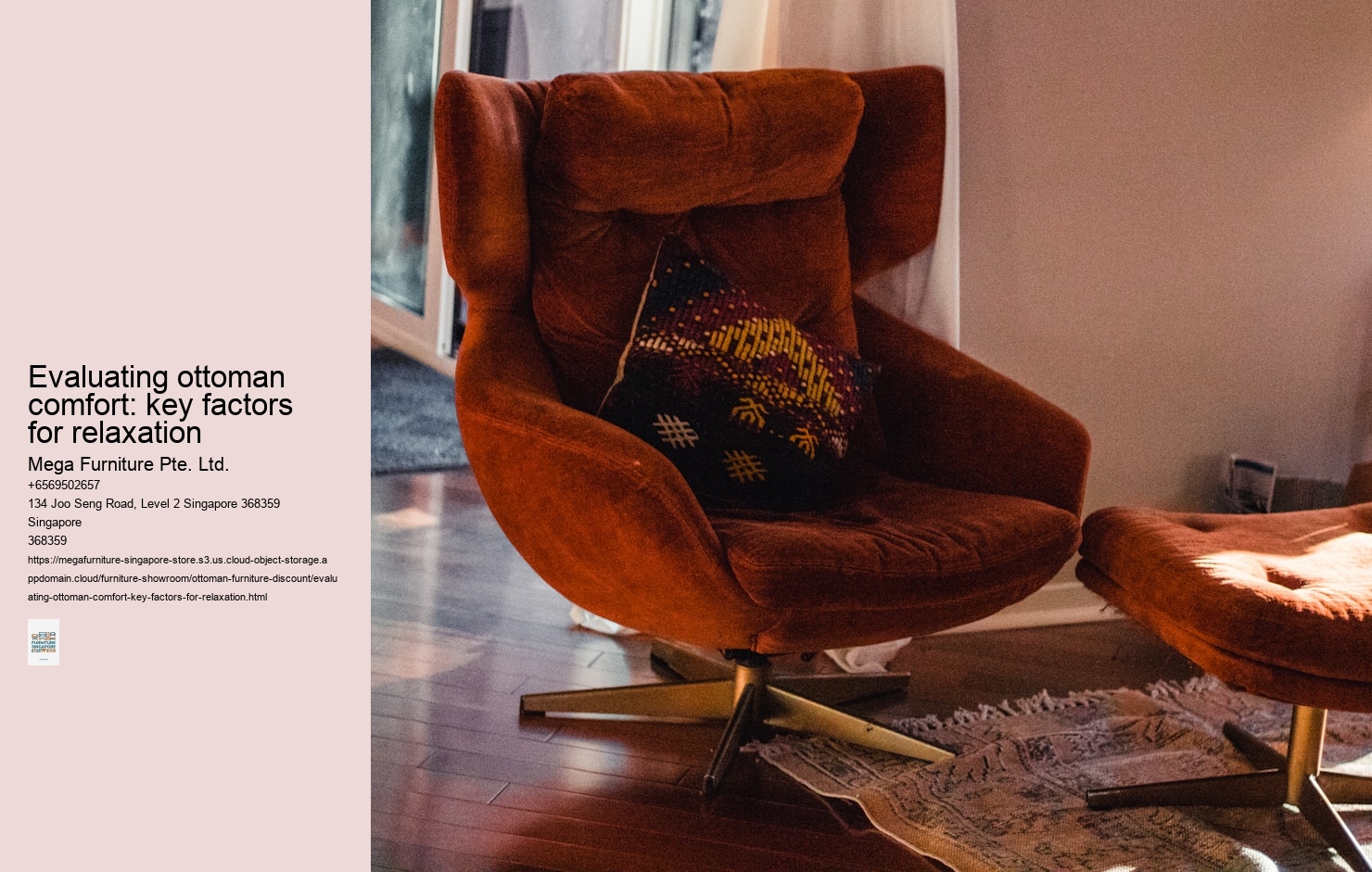 Evaluating ottoman comfort: key factors for relaxation