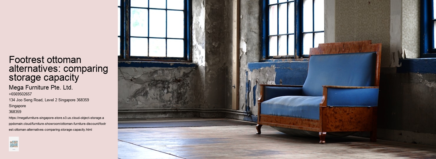Footrest ottoman alternatives: comparing storage capacity