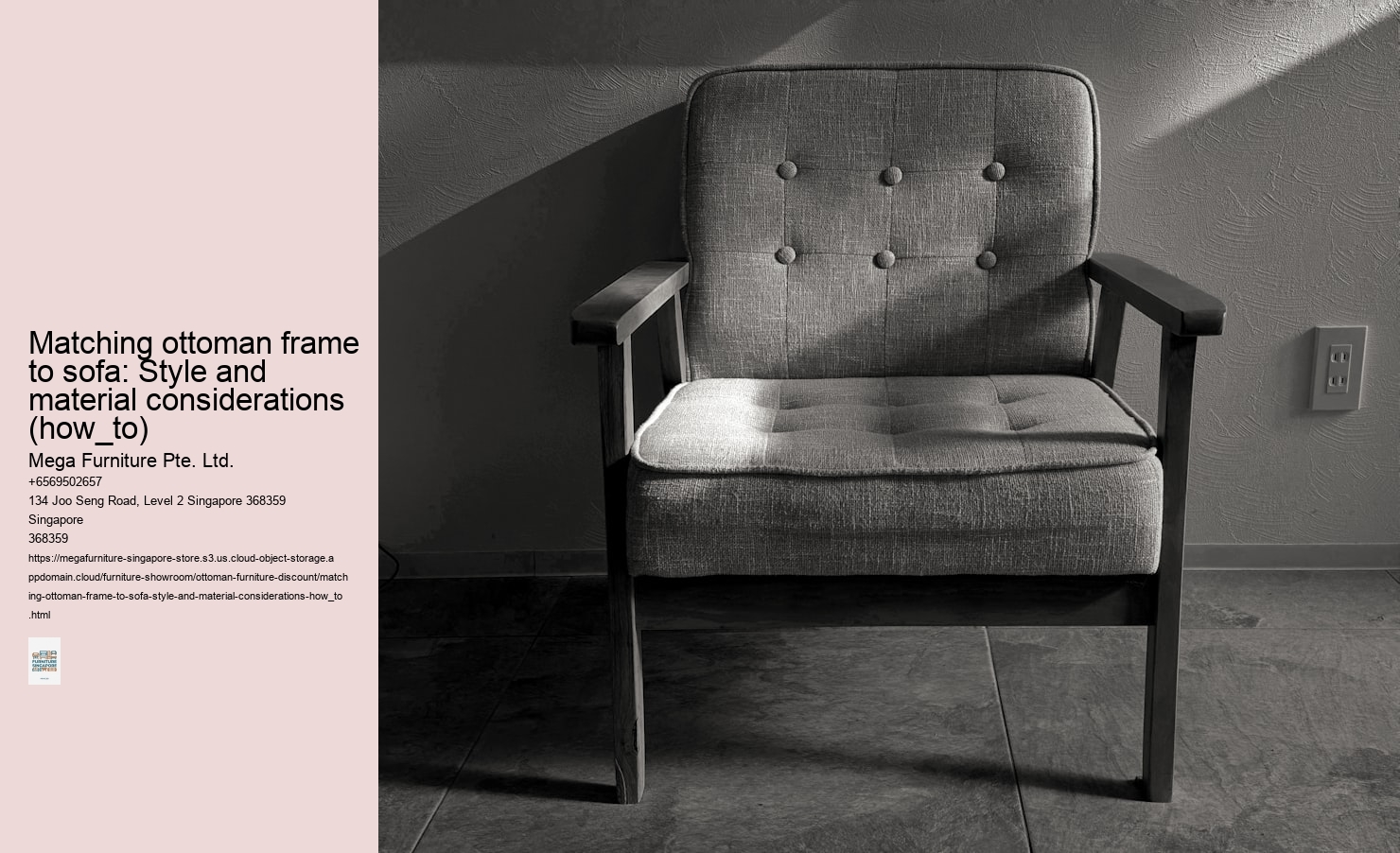 Matching ottoman frame to sofa: Style and material considerations (how_to)