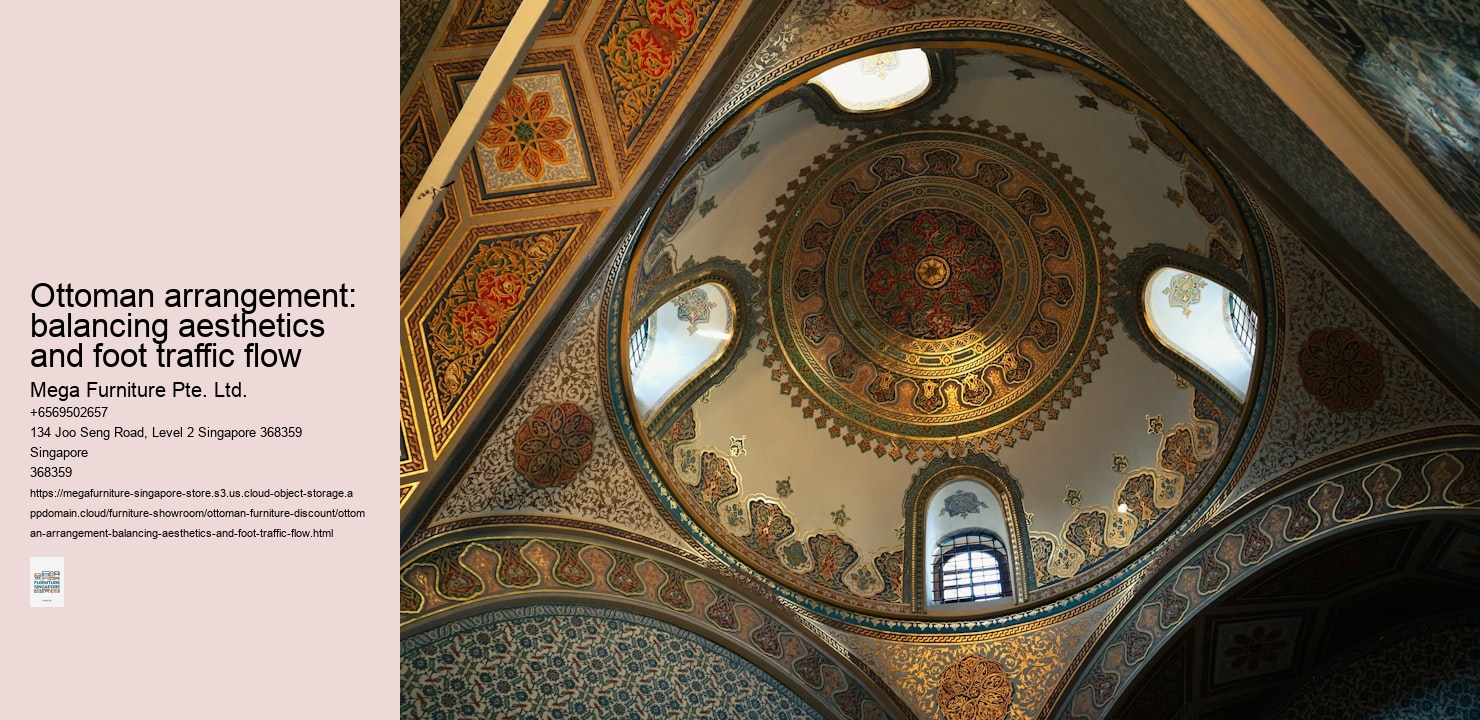 Ottoman arrangement: balancing aesthetics and foot traffic flow