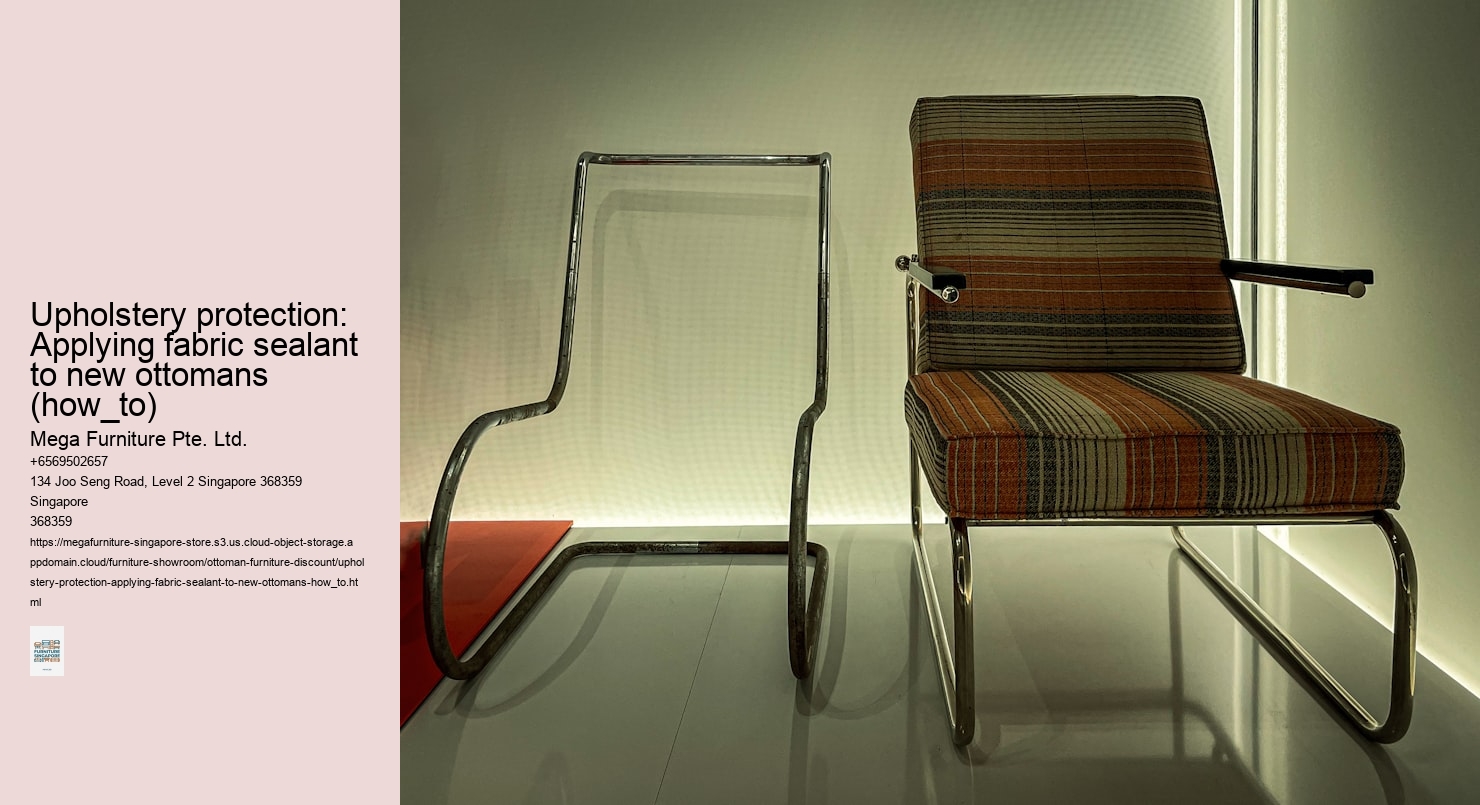 Upholstery protection: Applying fabric sealant to new ottomans (how_to)